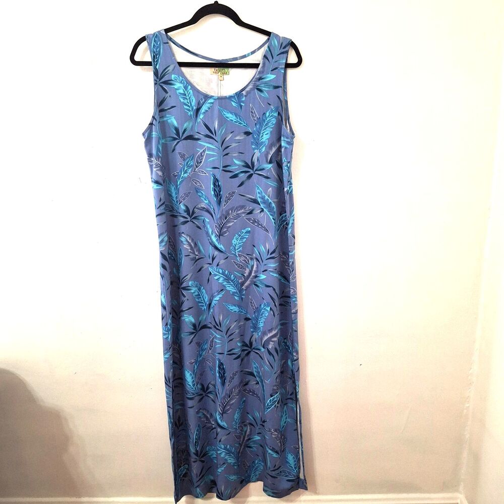 VTG Tahiti Reef  Club Womens Med 2 Piece Set Tropical Maxi Y2K Coastal Grandma